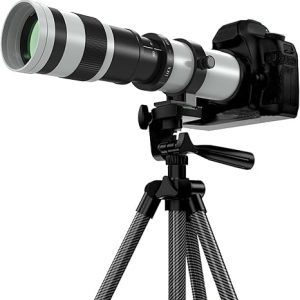 420-800mm Telephoto Lens for Canon - EF Lens for Canon DSLR, Manual Focus MF Zoom Lens for Canon EOS Rebel SL3 SL2 SL1 T8i T7i T7 T6 4000D 1500D 90D 80D 77D 70D 60D 7D 6D 5D 1D DSLR Cameras